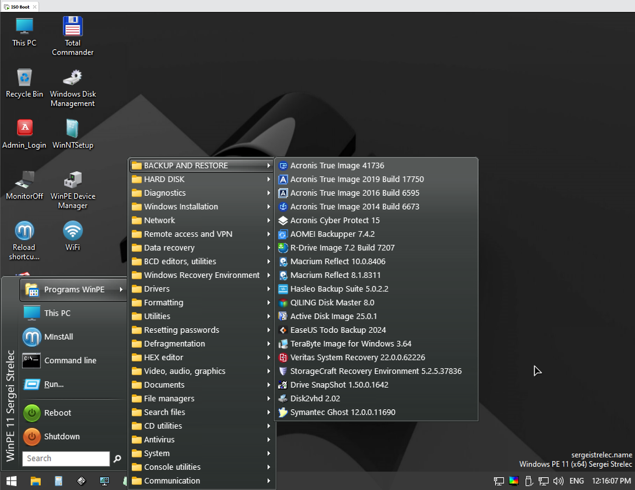 Sergei Strelec Win11PE ブータブルPEのアイコン